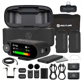 HOLLYLAND - Lark MAX 2 Wireless Microphone Combo (Space Gray) - Space Gray