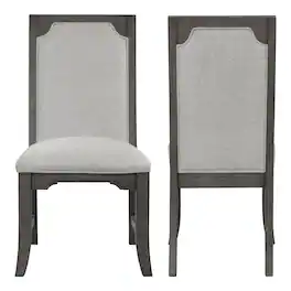 New Classic Furniture - Lisbon Wood Dining Side Chair (Set of 2) - Gray