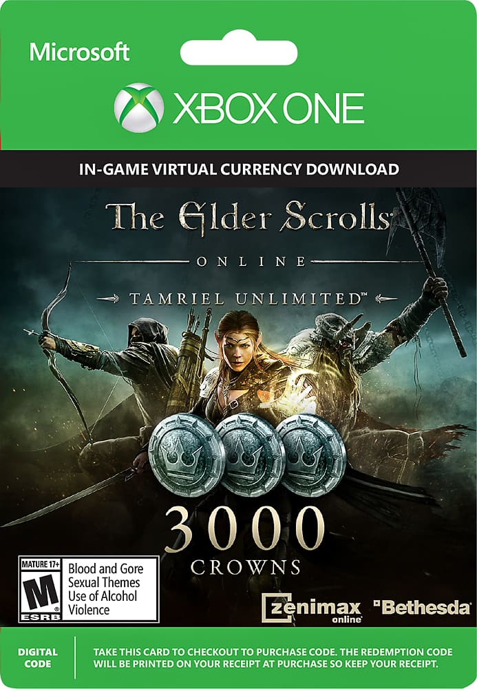 Alt View 11. Microsoft - The Elder Scrolls Online: Tamriel Unlimited 1500 Crowns - Xbox One - Multi.