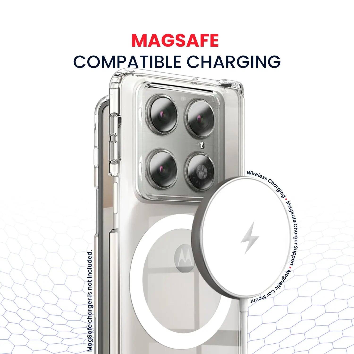 MAGSAFE COMPATIBLE CHARGING included. Magsafe Wireless charging Magsafe Charger Support Magnetic car Mount