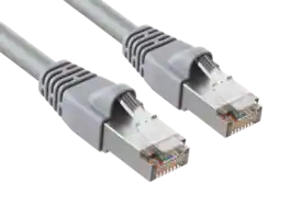 Cable Leader - Cat 6 Ethernet Cable, Shielded STP Patch Cord, RJ45 24 AWG, for Router, Switch, Patch Panel & Server Rack - Gray