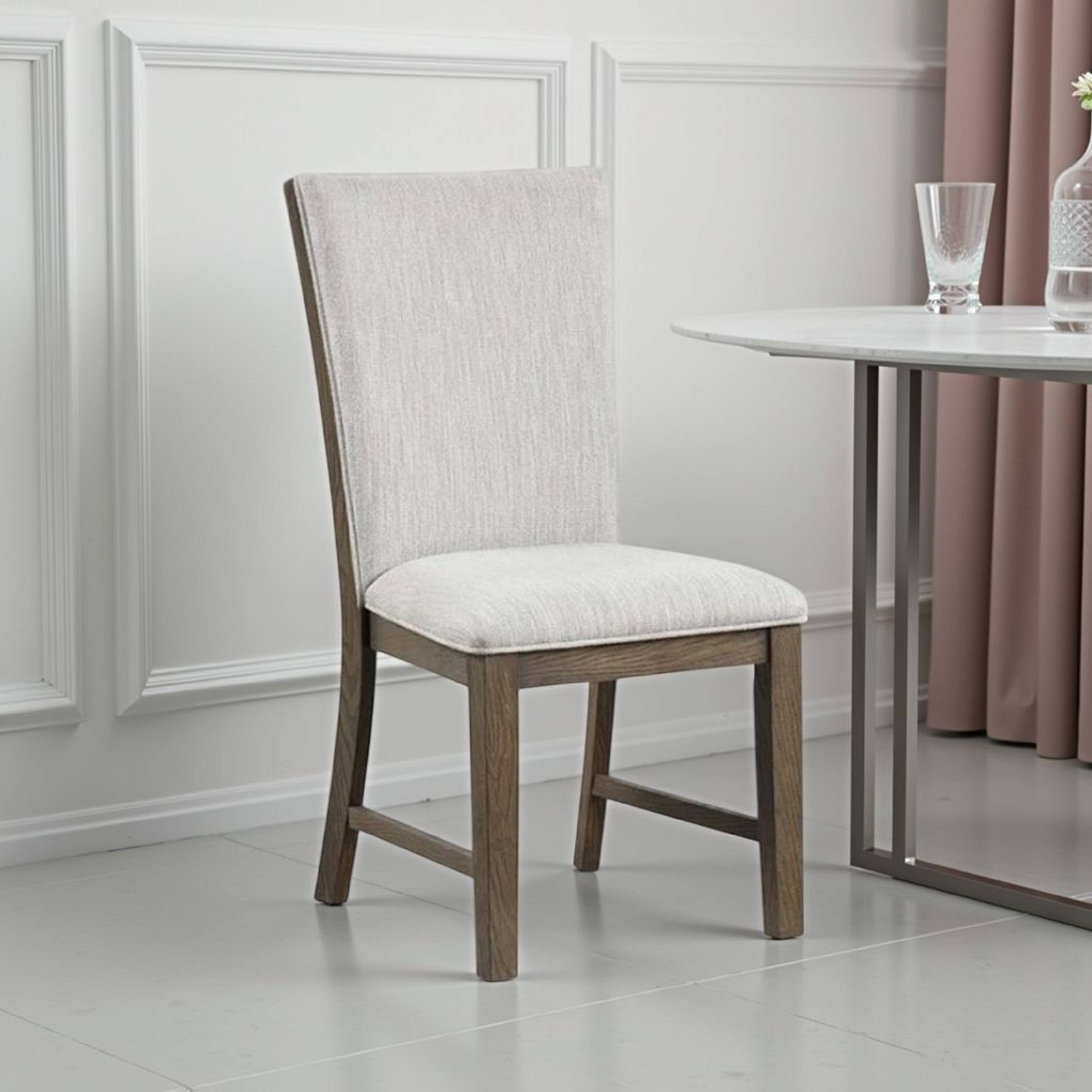 Alt View 5. Manhattan Lane - Clema Side Dining Chair Set of 2 - Oak Brown, Gray.