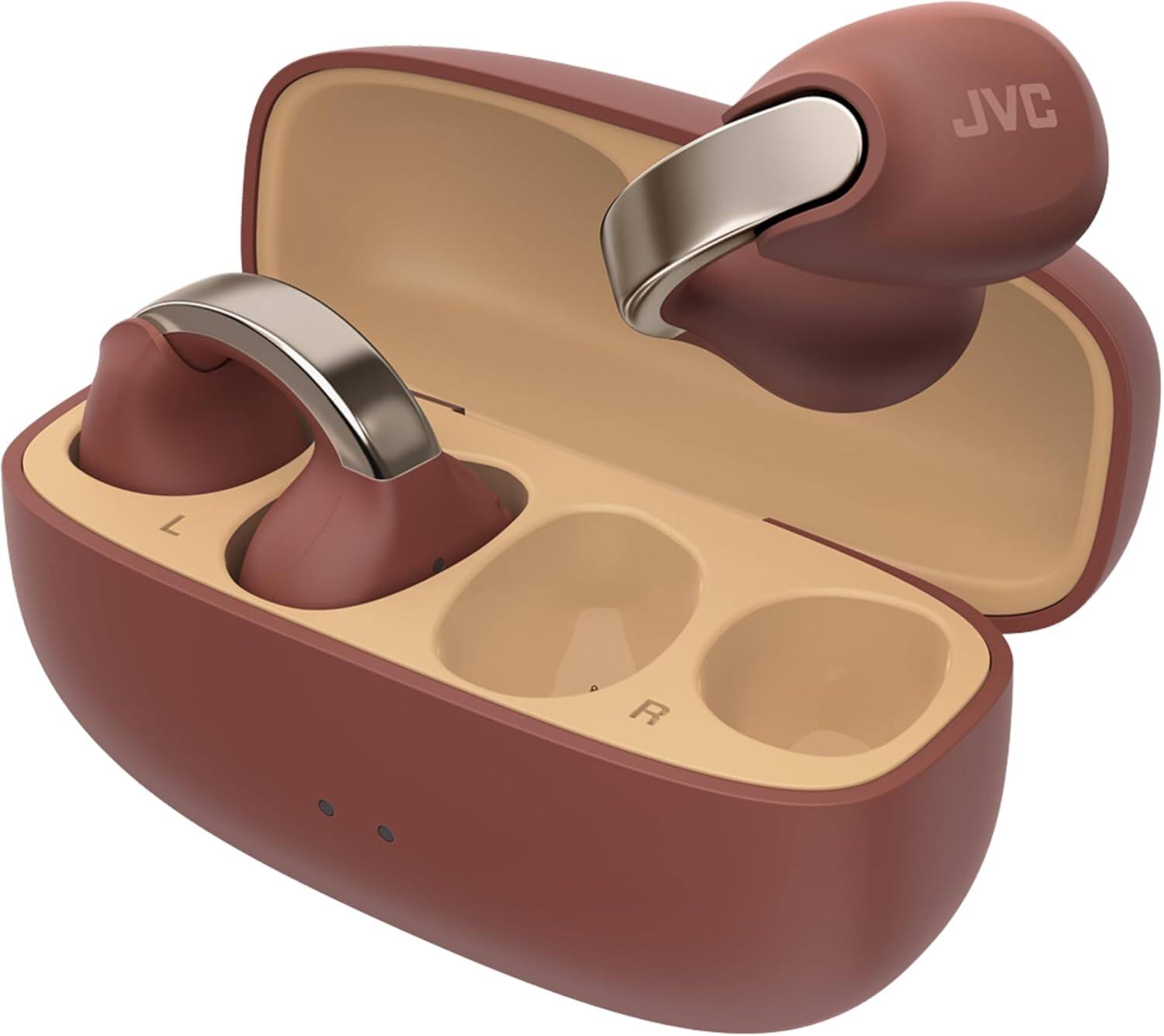 Alt View 6. JVC - Nearphones Open-Ear Headphones HANP1TT - Maroon.