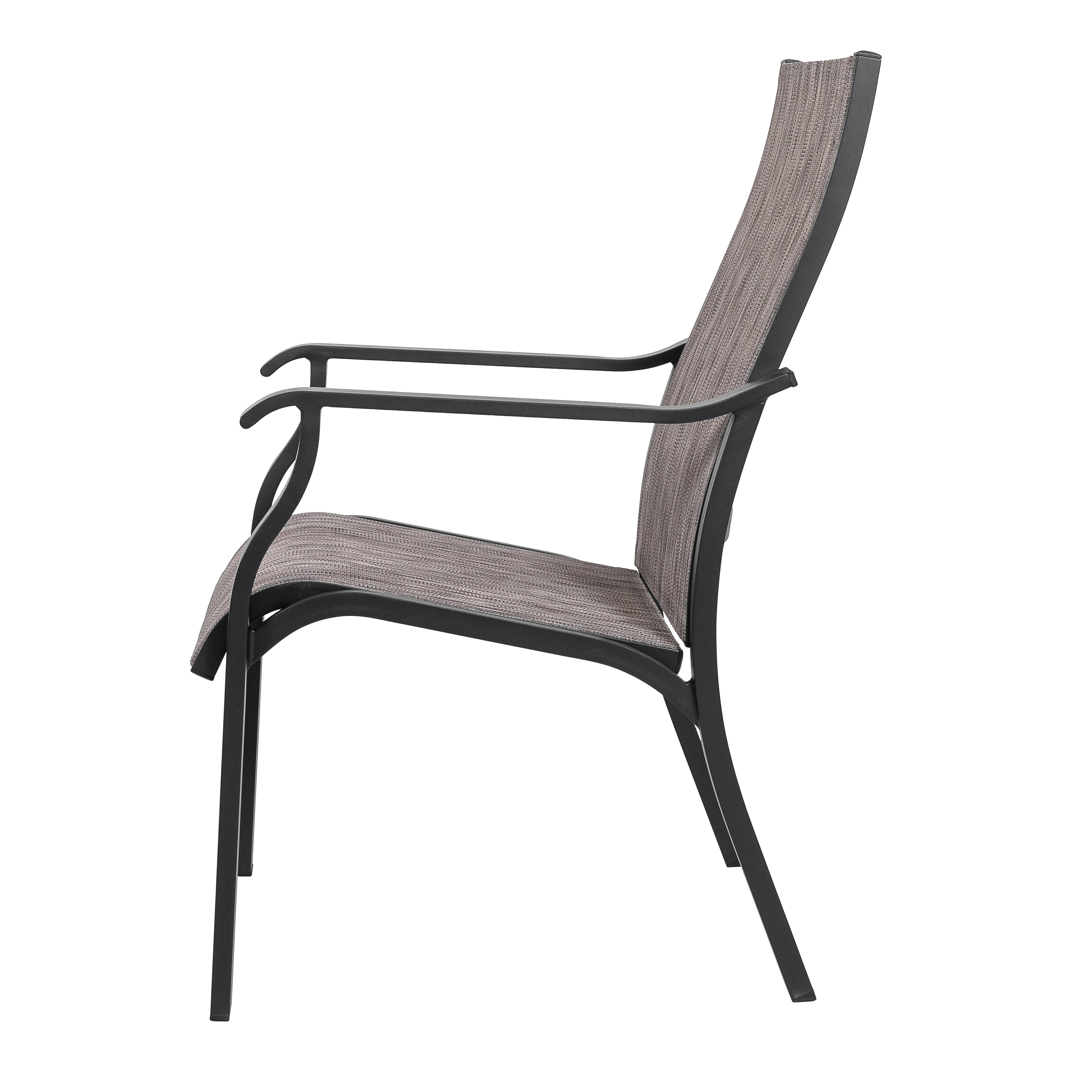 Alt View 7. Nuu Garden - Outdoor 2-Piece Textilene Dining Chairs with Aluminum Frame - grayish brown.