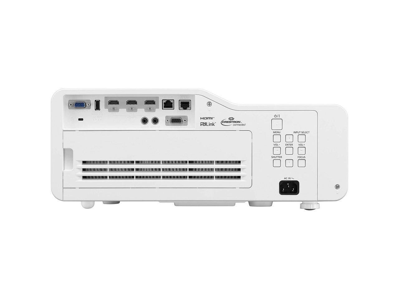 HDMI CRESTON RJLink connected / MENU INPUT SELECT VOL- ENTER VOL+ SHUTTER FOCUS AC IN