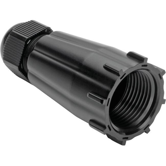 Front. Tripp Lite - Eaton Tripp Lite Series Cable Assembly Kit - Water Resistant, IP68, Outdoor Cable, TAA - Black - TAA Compliant - Black.