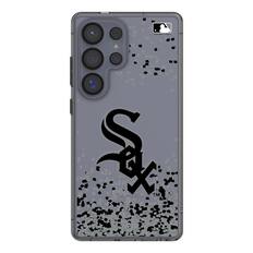 Front. Keyscaper - Chicago White Sox Galaxy S8 Confetti Design Clear Case - S22 - Multicolor.