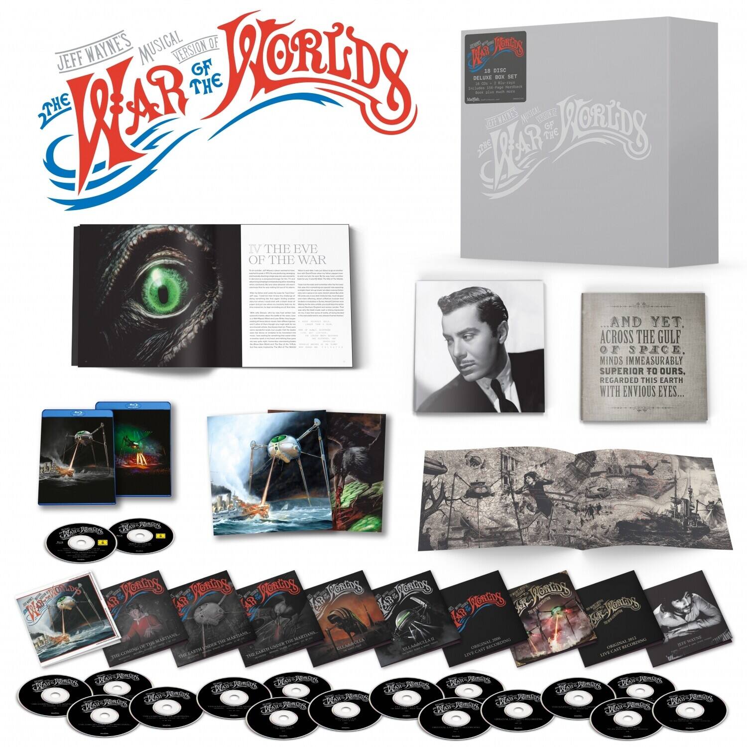 Jeff Wayne - Musical Version Of The War Of The Worlds - Deluxe Collectors Edition 16CD Incl. 2 - COMPACT DISCS