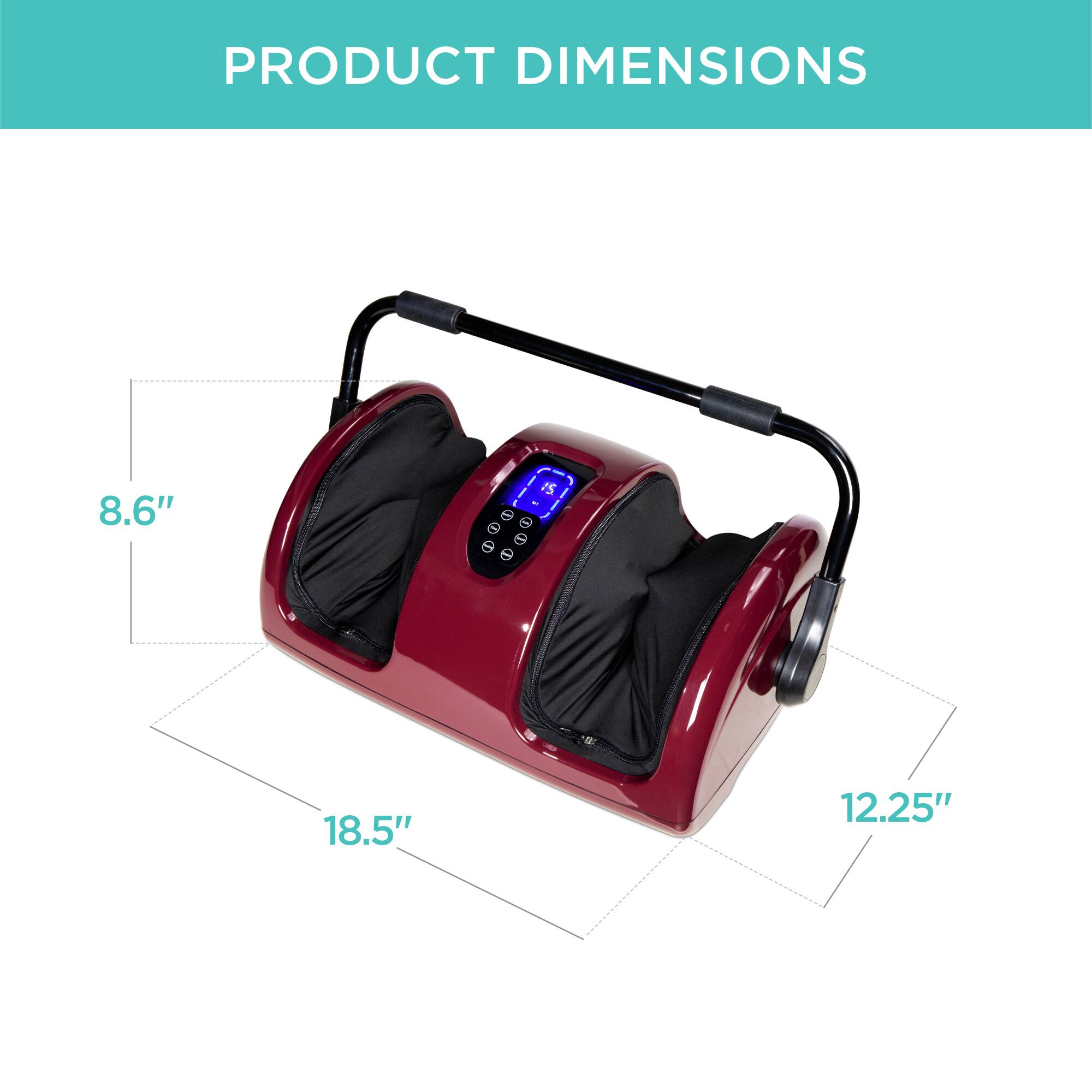 The corrected text is:

PRODUCT DIMENSIONS: 8.6" x 18.5" x 12.25"