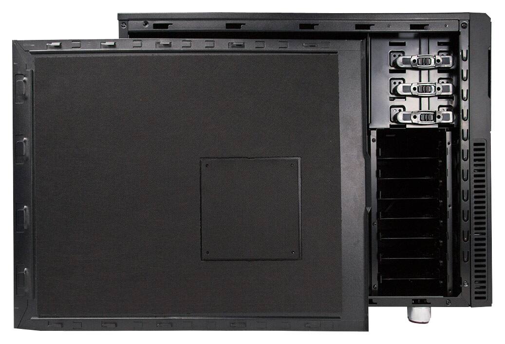 Front. Nanoxia - Deep Silence 2 eATX Mid-Tower Case - Black.