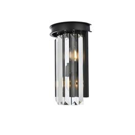 Urban Classic - Sydney 2 light Wall Sconce Clear Royal Cut Crystal - Matte Black