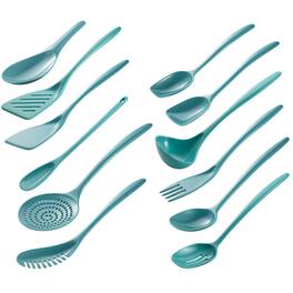 Hutzler - 12 Piece Cook & Serve Melamine Utensil Set - Turquoise