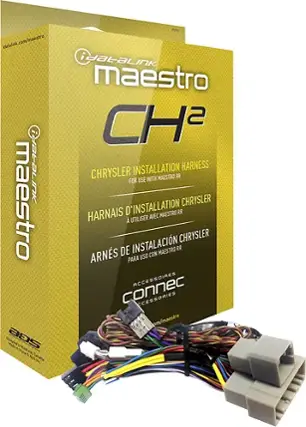 Front. Maestro - Radio Harness for Select 2004-2010 Jeep Dodge Ram Patriot Grand Cherokee Charger Durango Dakota - Multi.