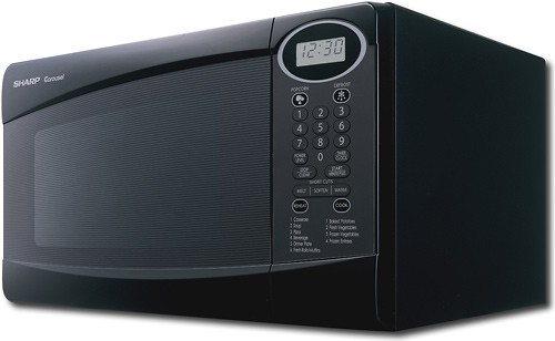 Best Buy: Sharp 0.8 Cu. Ft. Compact Microwave Black R230KK