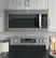 Alt View 11. GE - 1.9 Cu. Ft. Over-the-Range Microwave with Sensor Cooking and Steam Cleaning - Fingerprint Resistant Slate.
