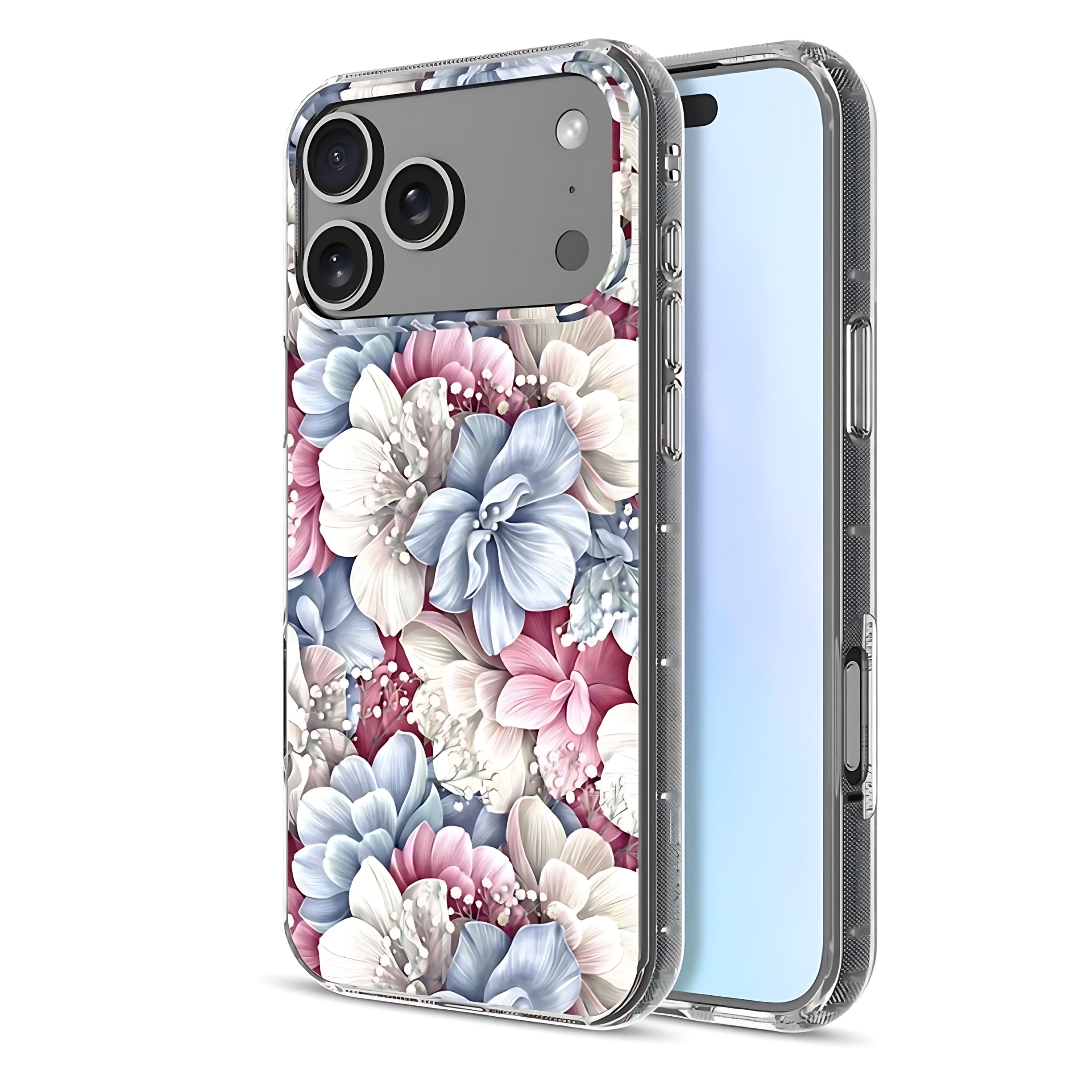 Kitcheniva - Magnetic Charging Compatible Case For iPhone 17 Pro - Floral