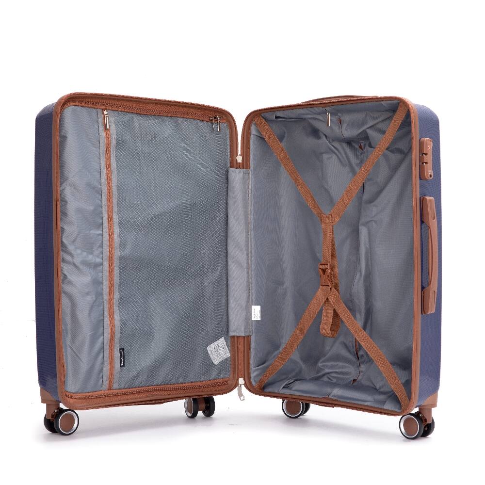 Alt View 10. Ropilly - Ropilly 5 Piece Luggage Set PP Hardshell 20 24 28 Inch Suitcase Set with Travel Bag Blue - Blue.