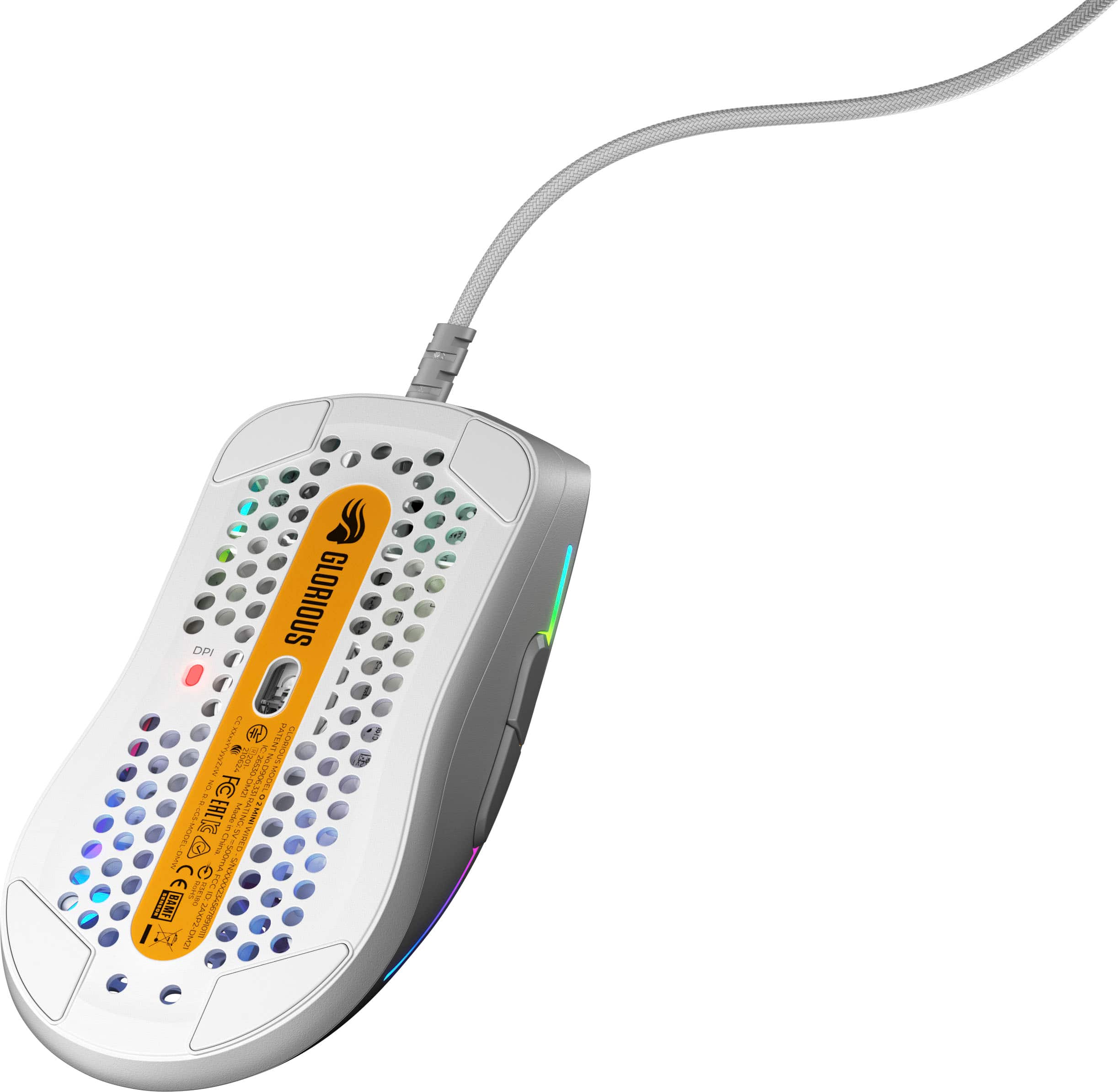 DPI Glorious | e-Sports Gaming Mouse | 12000 DPI | 4 LED Colors | 4 DPI Settings | 3 Buttons | 1 Scroll Wheel | 100% Pure Performance | 100% Pure Gaming | 100% Pure Glorious.