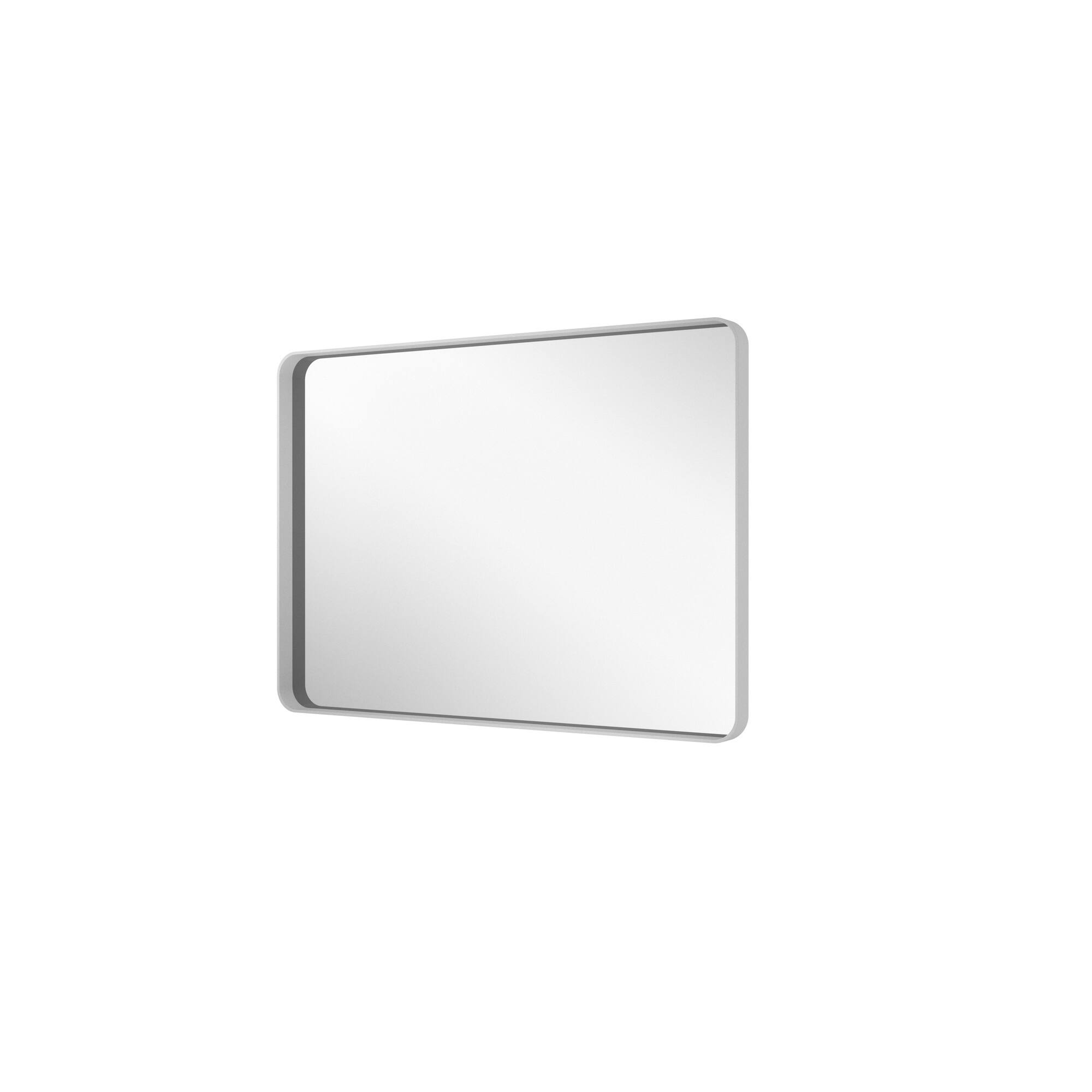 Alt View 2. Boyel Living - 28 in W x 20 in L White Rectangular Aluminum Framed Wall Bathroom Vanity Mirror.