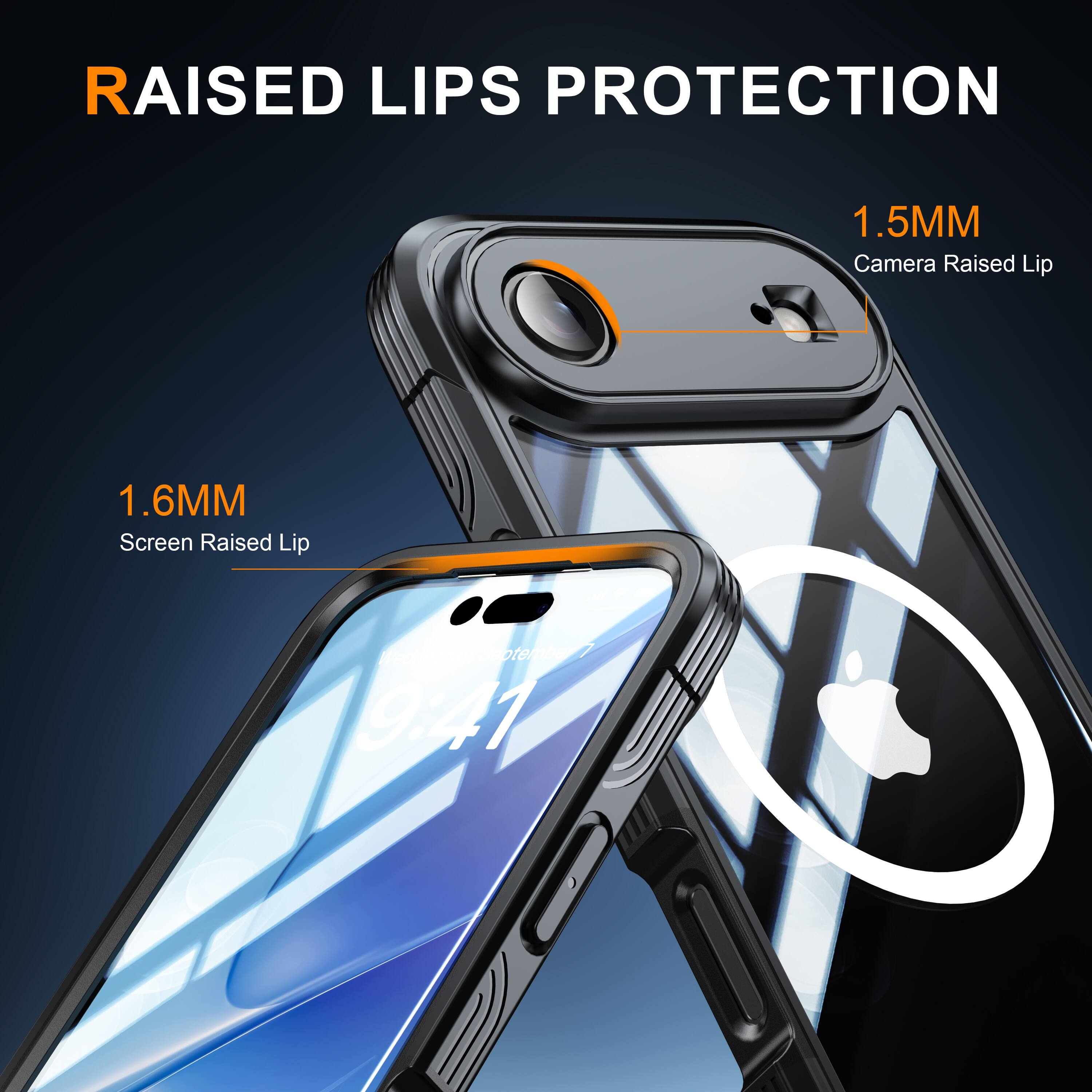 RAISED LIPS PROTECTION  
1.5MM Camera Raised Lip  
1.6MM Screen Raised Lip  
September 9:41