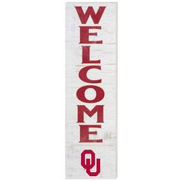 Jardine - Oklahoma Sooners 10'' x 35'' Indoor/Outdoor Welcome Sign - White