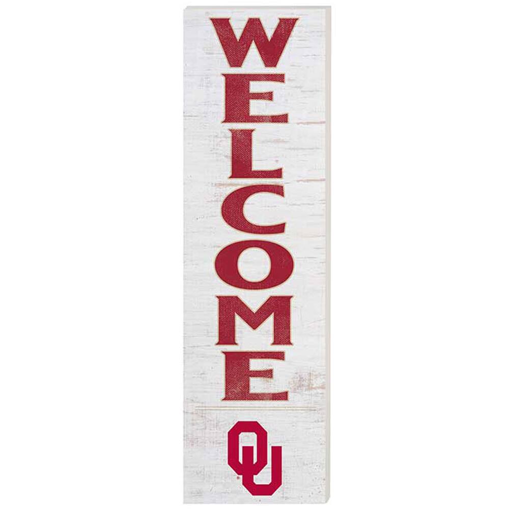 Oklahoma Sooners 10'' x 35'' Indoor/Outdoor Welcome Sign