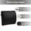 Ultimate Lumbar Support: Adjustable elastic strap fits most chairs, High density memory foam, Soft, breathable mesh fabric.