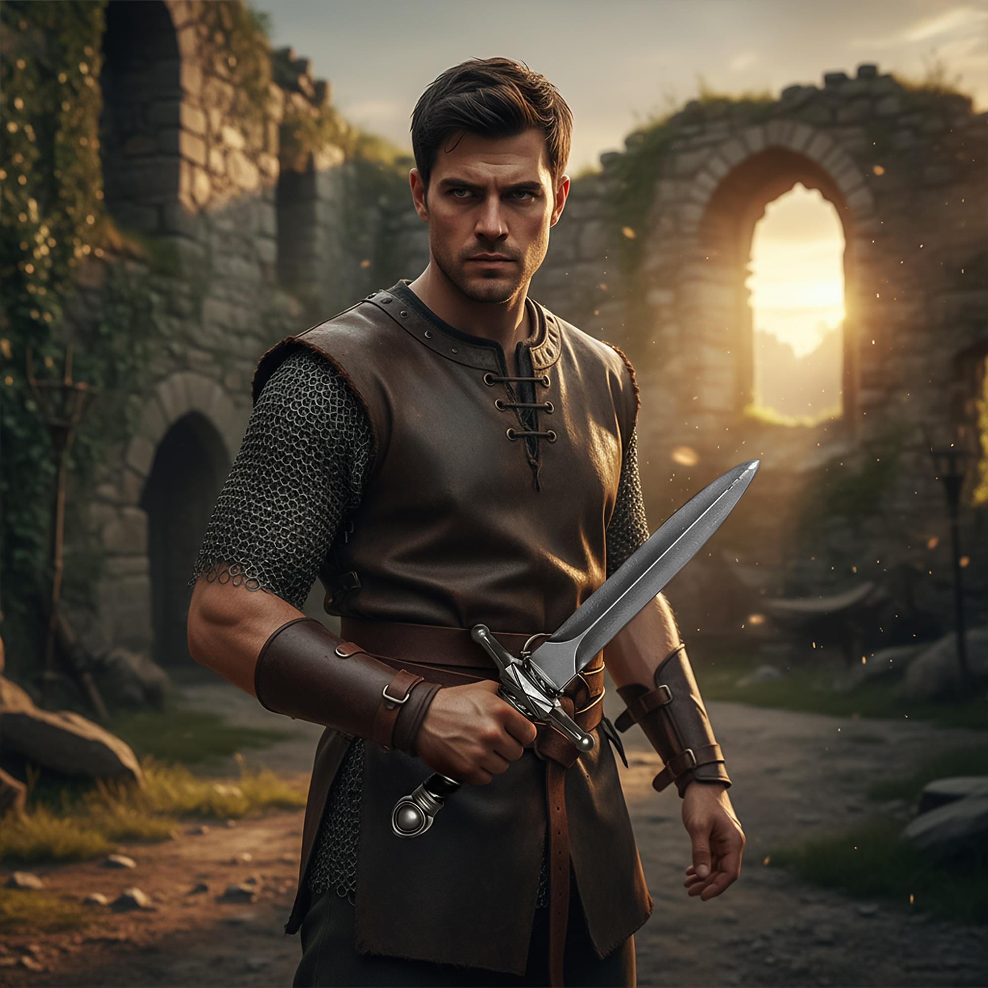 Alt View 2. Underwraps - Foam Straight Dagger Adult Costume Accessory - Multi-Colored.