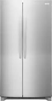Frigidaire - 26 Cu. Ft. Standard Depth Side-by-Side Refrigerator with CrispSeal Crispers - Smudge Proof Stainless Steel