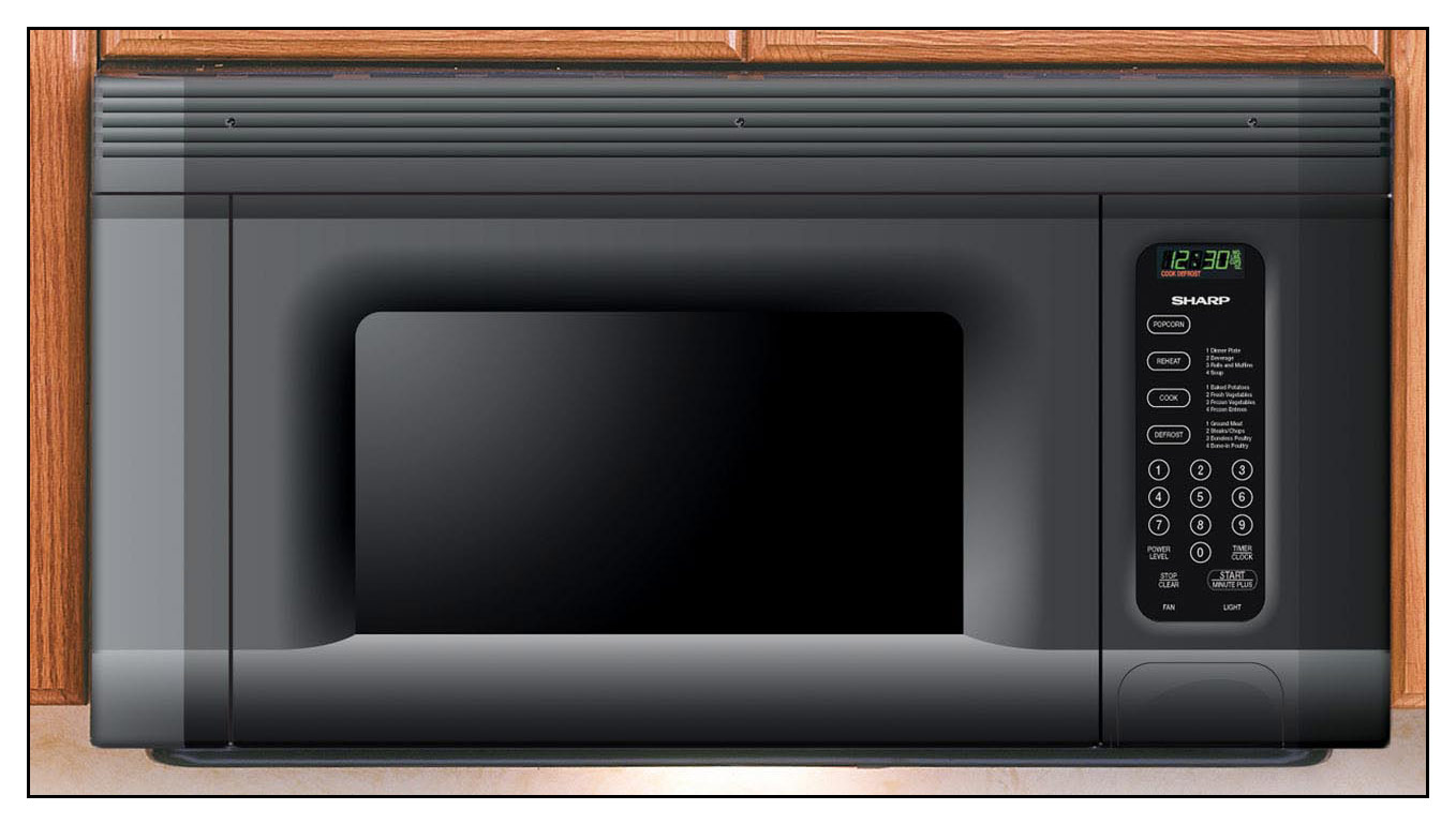 Best Buy: Sharp 1.4 Cu. Ft. Over-the-Range Microwave Black R1405