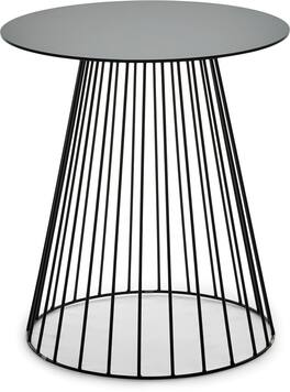 Adore Decor - Element Round Side Table - Black