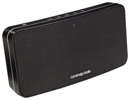 Front. Cambridge Audio - Go V2 Portable Bluetooth Speaker - Black.