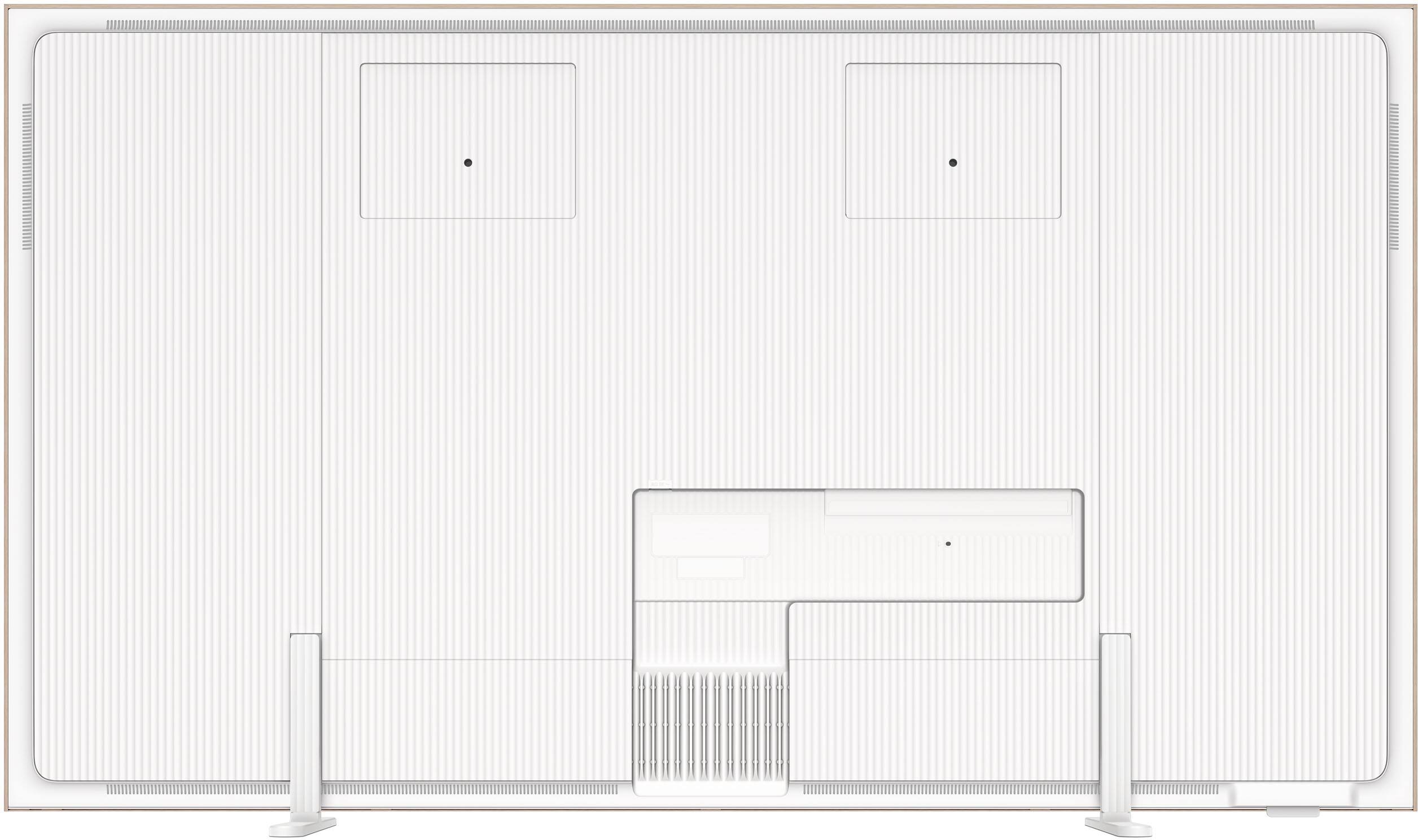 Alt View 4. TCL - 55" Class 4K QLED A3G Designer Series Smart TV with Google TV, Art Library, AI Art and Flush Wall Mount (2026) - White.