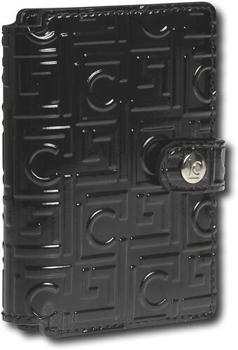 Front Standard. Liz Claiborne - Shiny Fold-Over Case for Apple® iPod™ nano - Black.