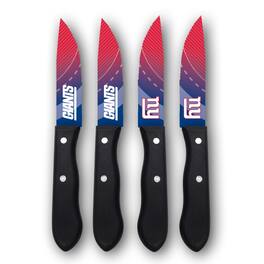 Woodrow - New York Giants 4-Piece Stainless Steel Steak Knife Set - Multicolor