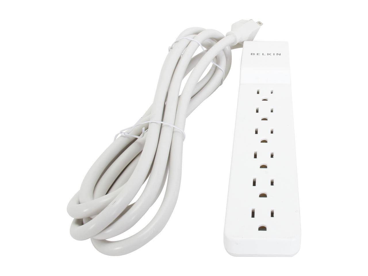 Alt View 1. Belkin - BELKIN BE106000-10 10 Feet 6 Outlets 720 Joules Home/ Office Surge Protector - Black.