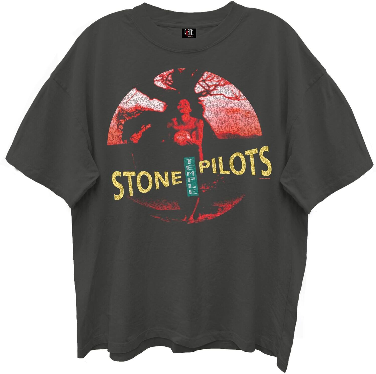 PopMarket - Stone Temple Pilots - Stone Temple Pilots - Core Album Cover - Giant Vintage T-Shirt - Large Black - APPAREL - Multicolor