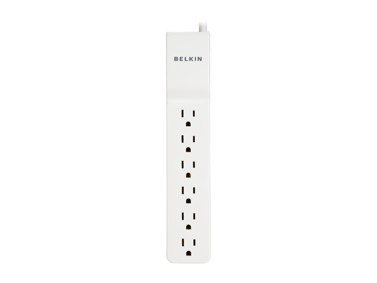 Alt View 1. Belkin - BELKIN BE106000-06-CM 6 ft. 6 Outlets 720 j Surge Suppressor - Black.