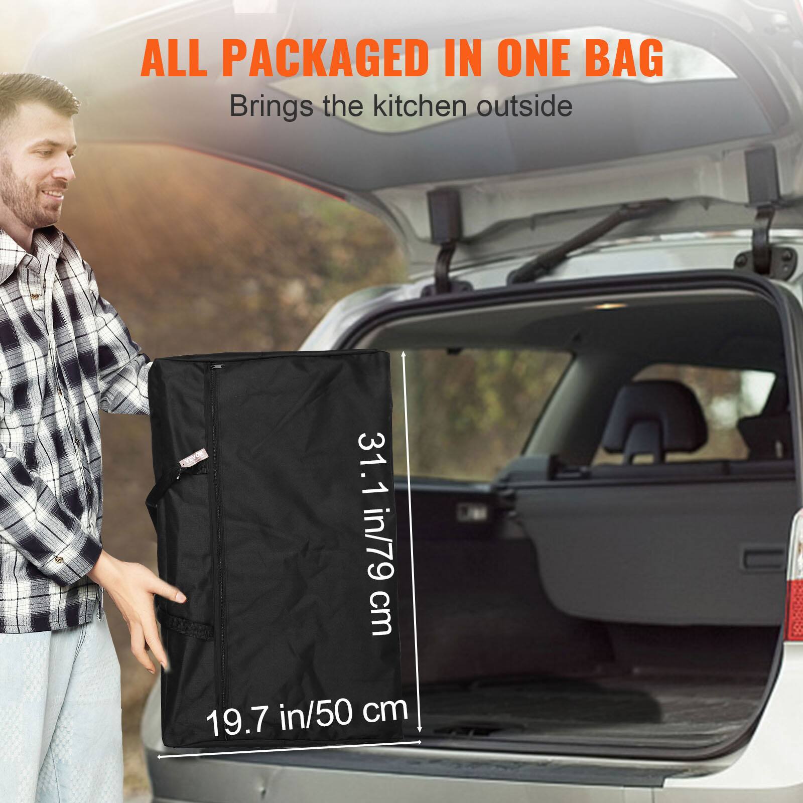 ALL PACKAGED IN ONE BAG

Brings the kitchen outside

31.1 in/79 cm

19.7 in/50 cm
