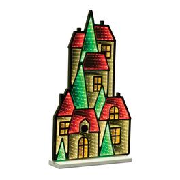 BreeBe - Winter Village Ekkolight 28"H - Red, White, Green