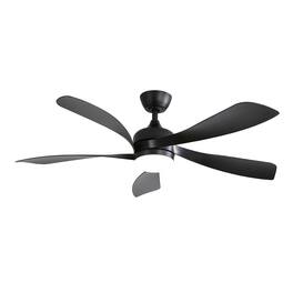 APRILSOUL - Ultra Quiet Reversible DC Ceiling Fan with Remote Energy Efficient 6 Speed Year Round Comfort - Black