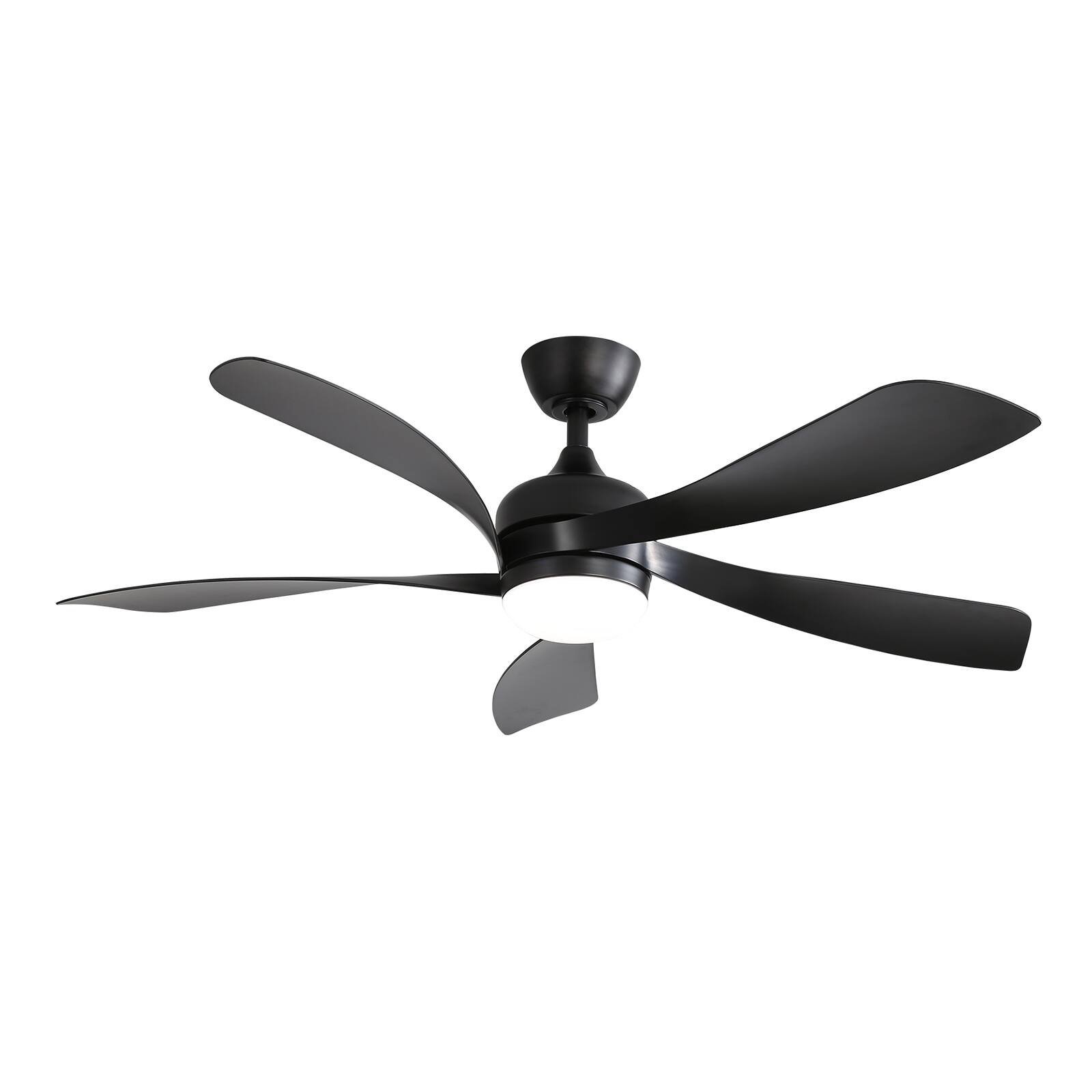 Front. APRILSOUL - Ultra Quiet Reversible DC Ceiling Fan with Remote Energy Efficient 6 Speed Year Round Comfort - Black.