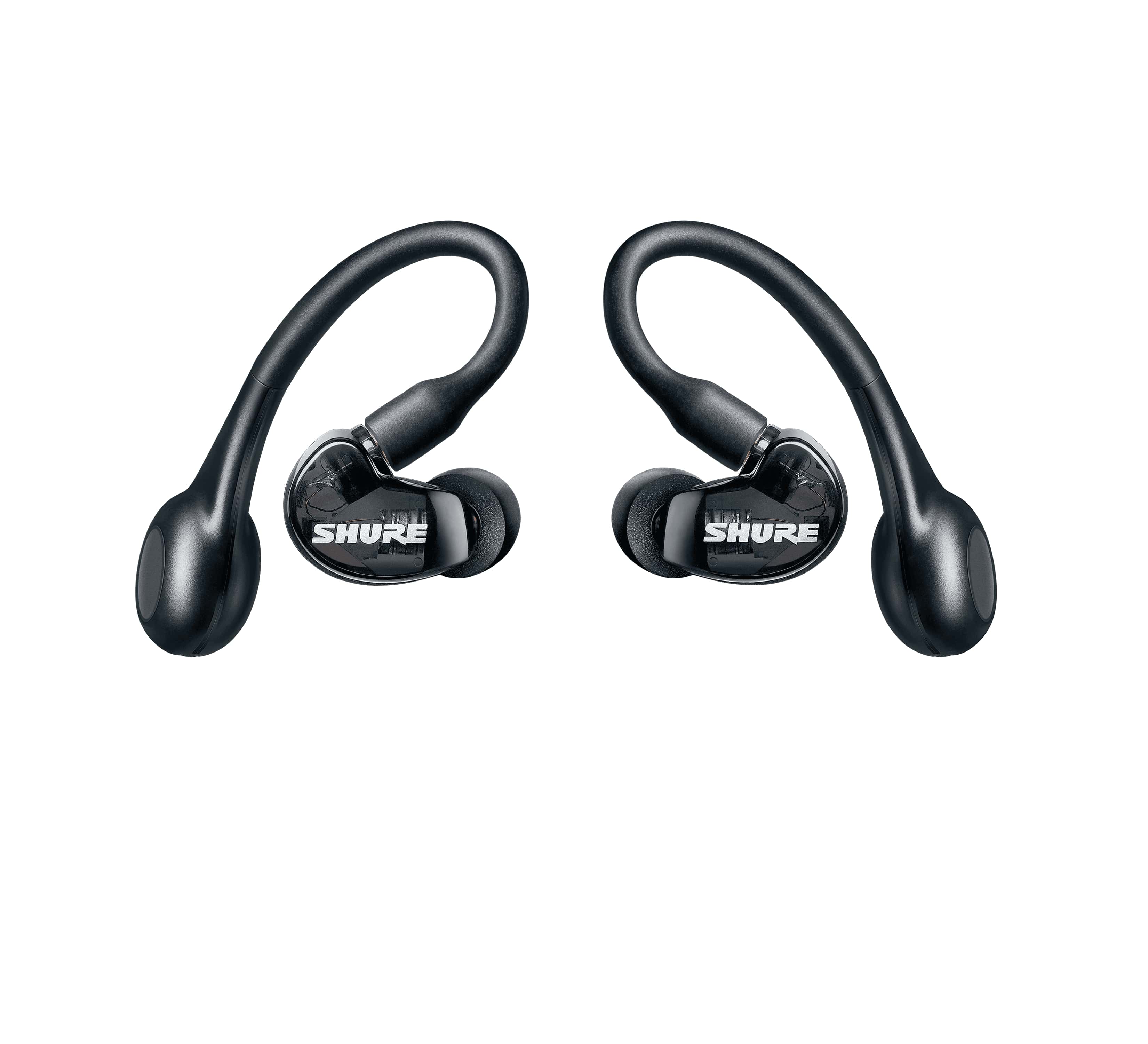 Front. Shure - SE21DYBKTW2 Black AONIC 215 True Wireless Earphones - Black.