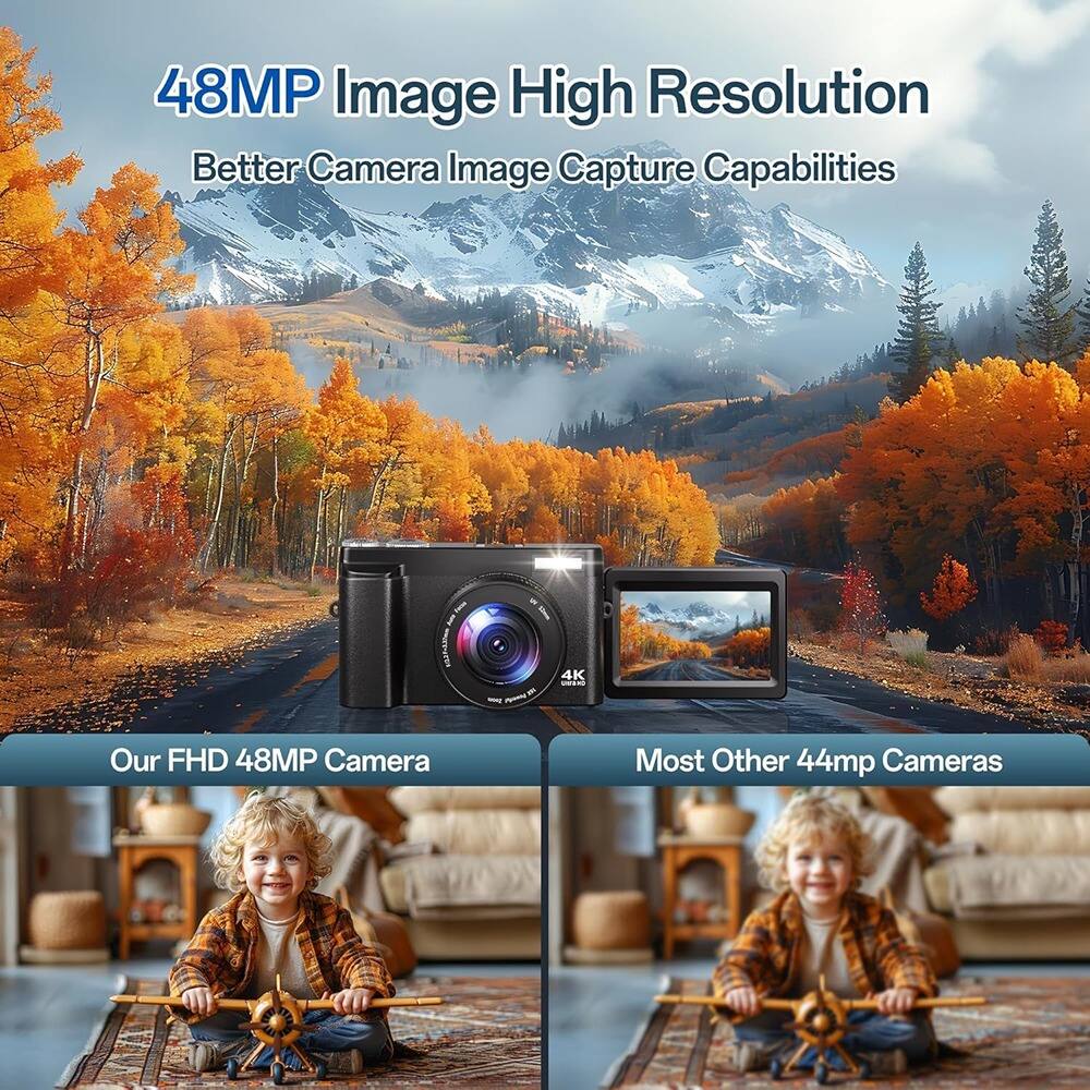 48MP Image High Resolution  
Better Camera Image Capture Capabilities  

Our FHD 48MP Camera  

Most Other 44mp Cameras