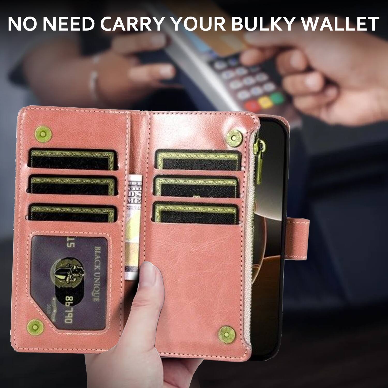 NO NEED CARRY YOUR BULKY WALLET

DS VE 15 98 86790

BLACK UNIQUE