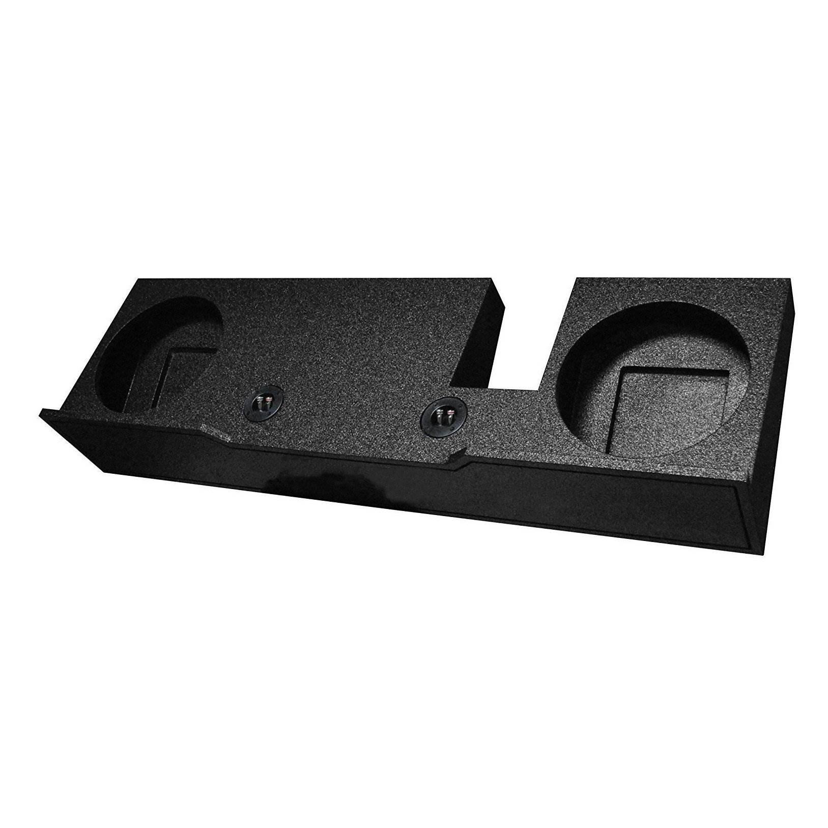 Alt View 1. QPower - QPower 2 Hole 12" Subwoofer Enclosure Box for 2004-2008 F-150 XCab/Super Crew - Black.