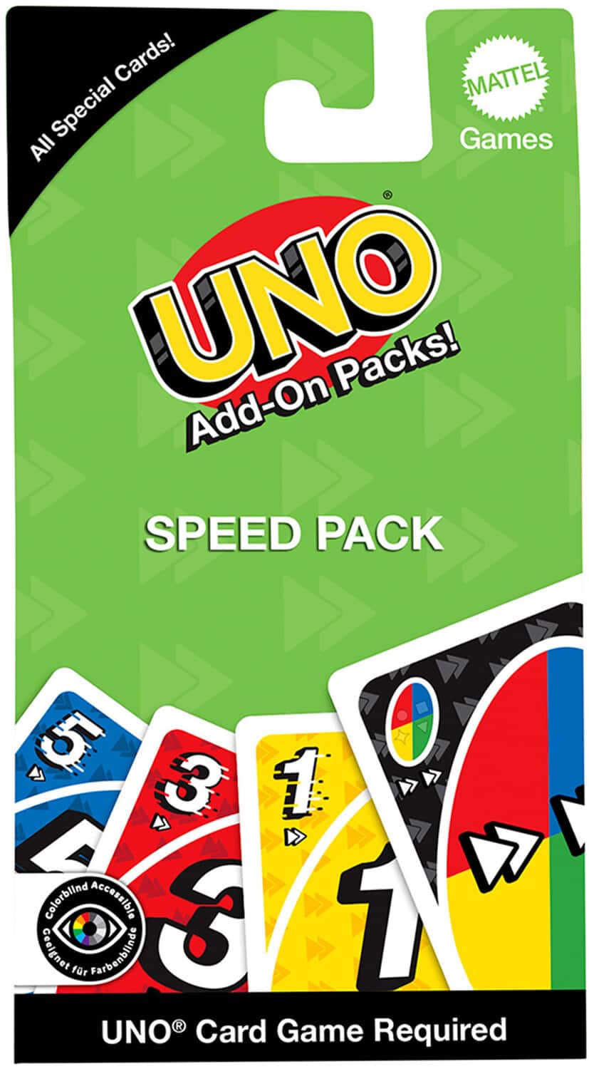 Mattel - Games - Uno Add-On Packs, Speed Pack - COLLECTABLES - Multicolor