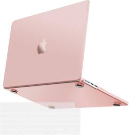 mosiso - Ultra-Thin Hard Shell Case & Keyboard Cover for MacBook Air 13 inch (A3449 A3240 A3113 A2681 2022–2026) - Peach Fuzz