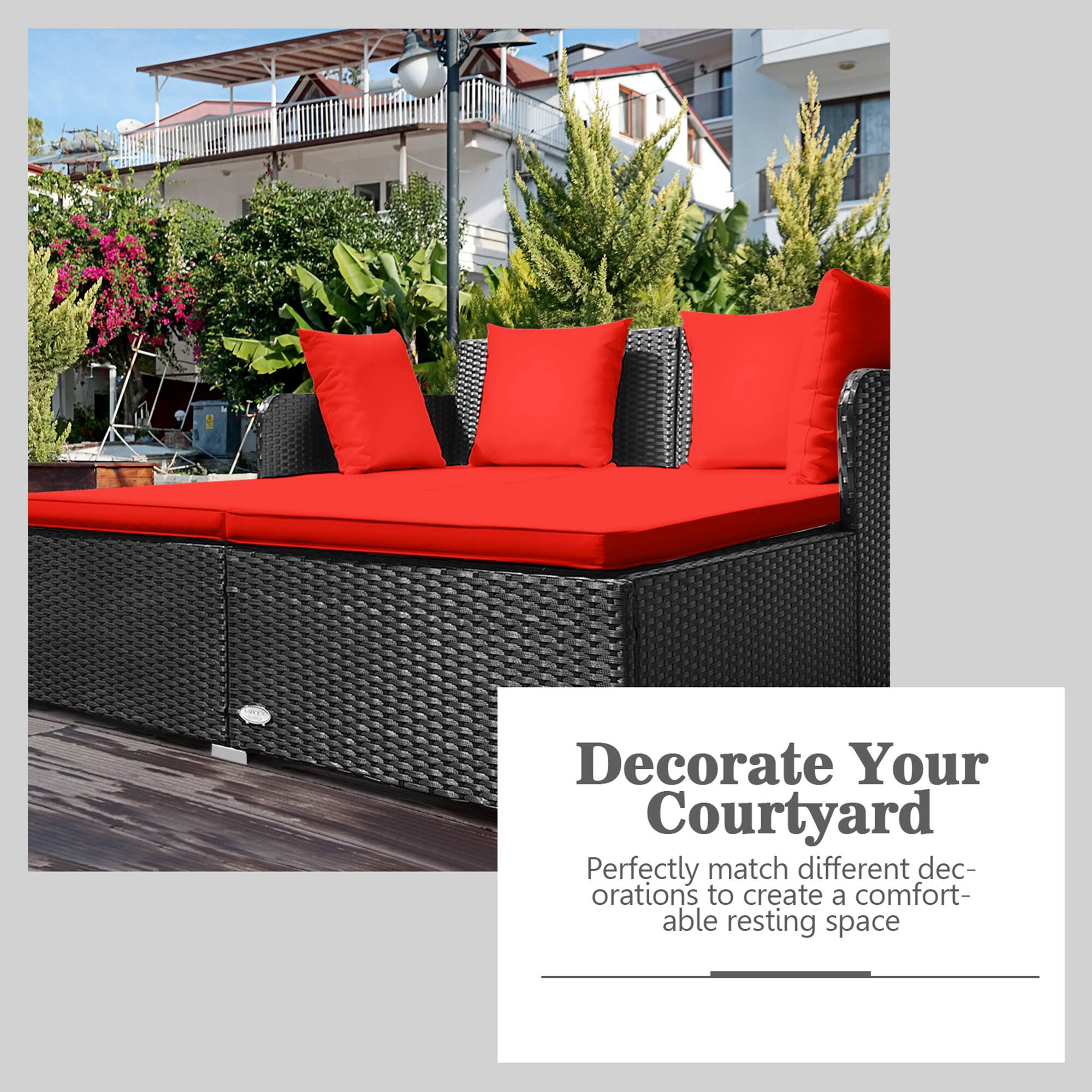 Decorate Your Courtyard

Perfectly match different decorations to create a comfortable resting space