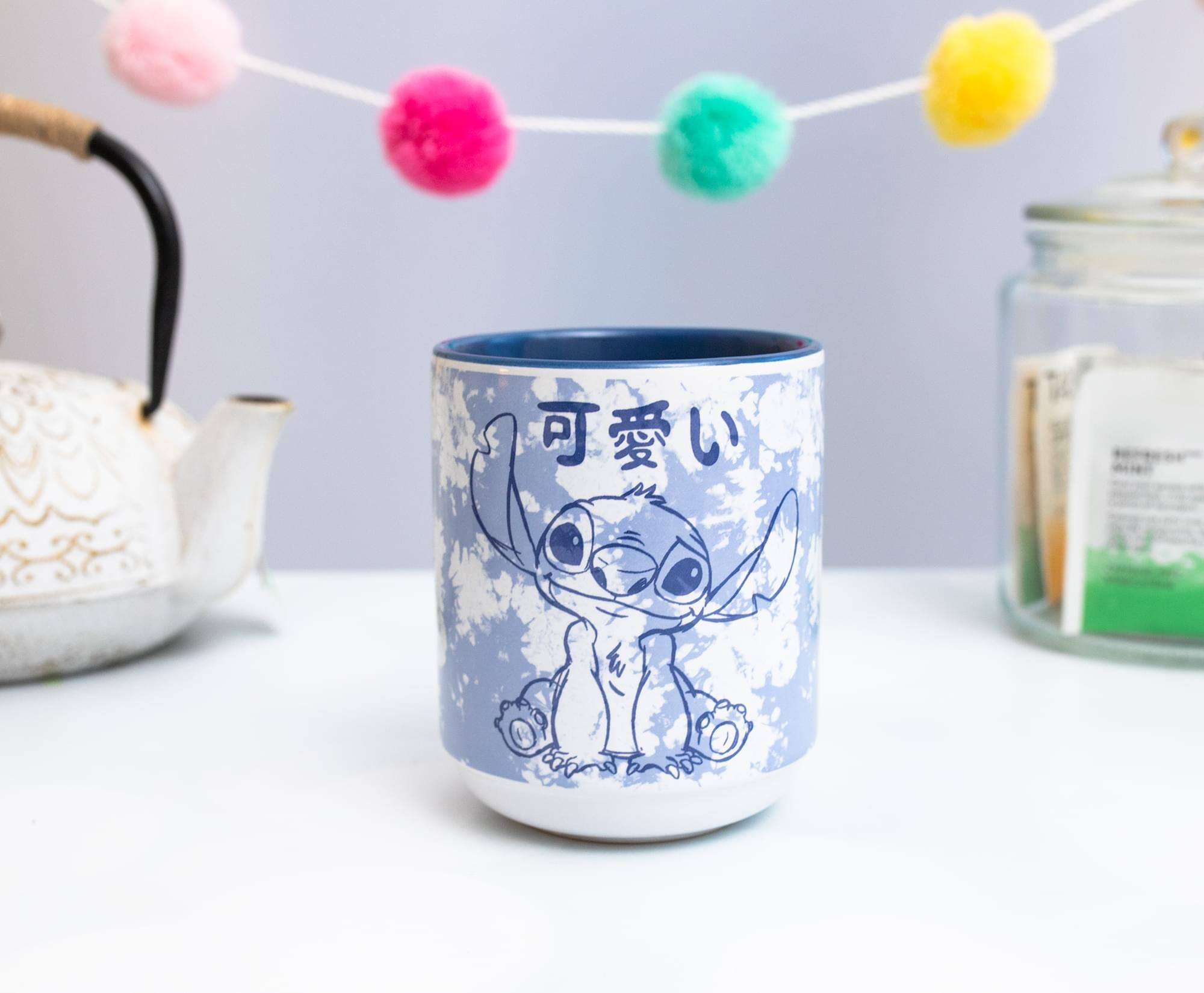 Alt View 5. Disney - Disney Lilo & Stitch Experiment 626 Asian Ceramic Tea Cup | Holds 12 Ounces - Blue.